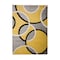 World Rug Gallery Contemporary Abstract Circles Area Rug 3'3'' x 5' Yellow 368YELLOW3X5 - alternate 3